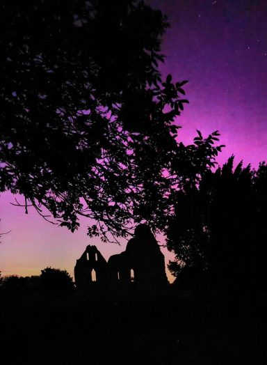 Northern lights at Boxgrove Priory