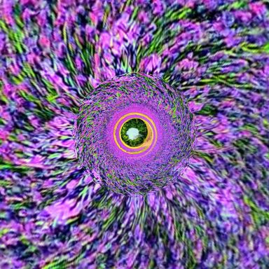 Levitating lavender Third eye activation portal.